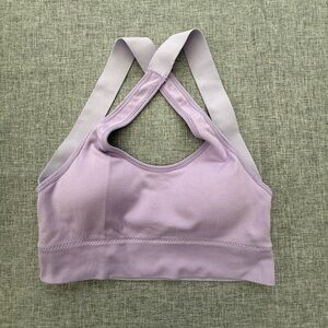 Lavender Strappy Sports Bra